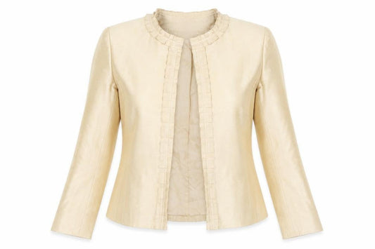 Kasper Petite Beige Woven Suit Jacket Women's Size 2P