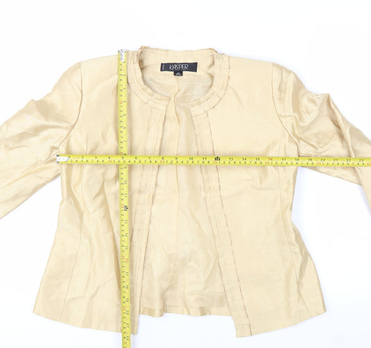 Kasper Petite Beige Woven Suit Jacket Women's Size 2P