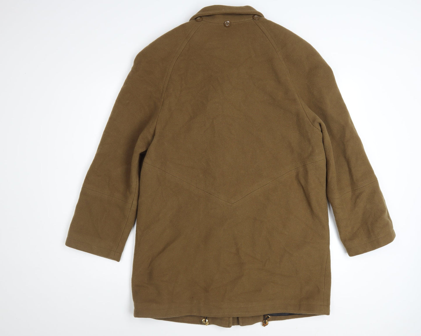 FS Limited Women's Brown Wool Mid-Length Overcoat Size S