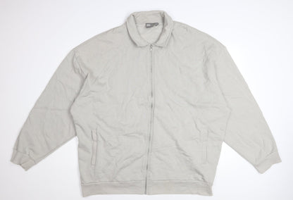 ASOS Men’s Grey 3XL Cotton Full Zip Basic Jacket