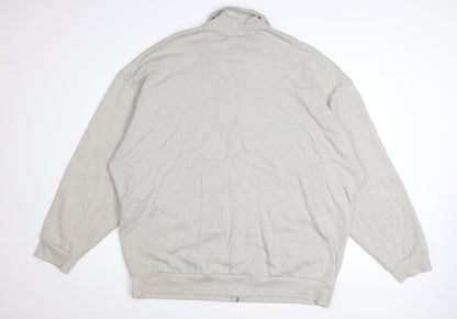 ASOS Men’s Grey 3XL Cotton Full Zip Basic Jacket