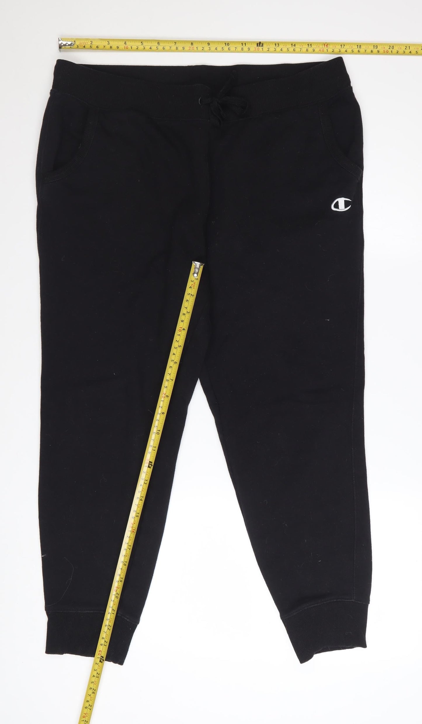 Champion Men's Black Jogger Sweatpants L Cotton Blend
