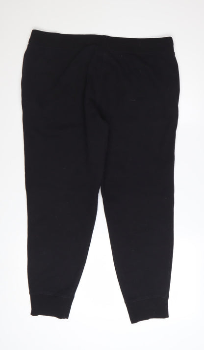 Champion Men's Black Jogger Sweatpants L Cotton Blend