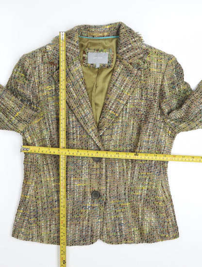 Marks and Spencer Per Una Women's Multicoloured Tweed Blazer Size 8