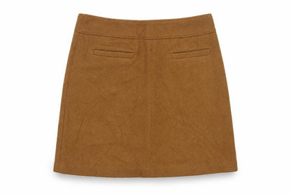 LOFT Women’s Brown Wool Blend Short Skirt Size 10 Petite