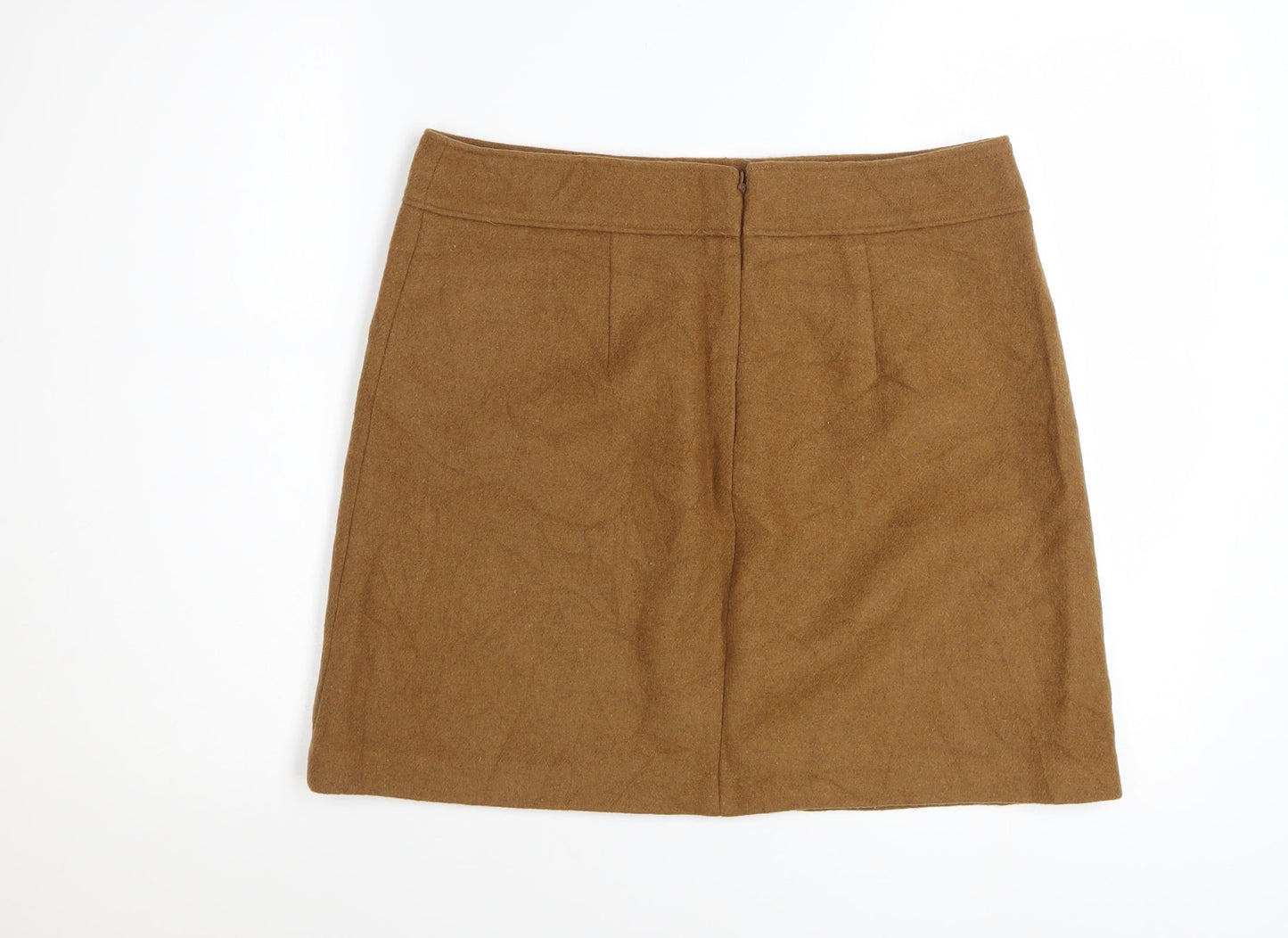 LOFT Women’s Brown Wool Blend Short Skirt Size 10 Petite