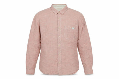 Marks & Spencer Men’s Red Check Cotton Long Sleeve Button-Up Shirt XL
