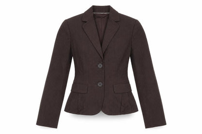 Banana Republic Women's Brown Pinstripe Petite Blazer Size 2