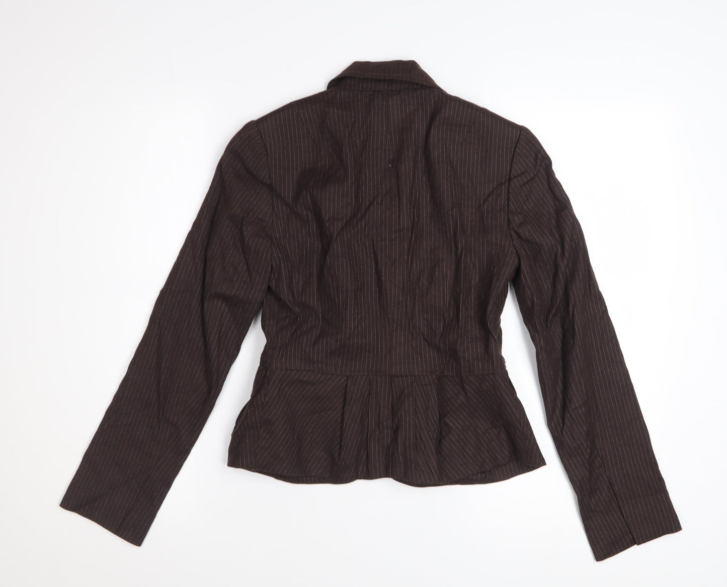 Banana Republic Women's Brown Pinstripe Petite Blazer Size 2