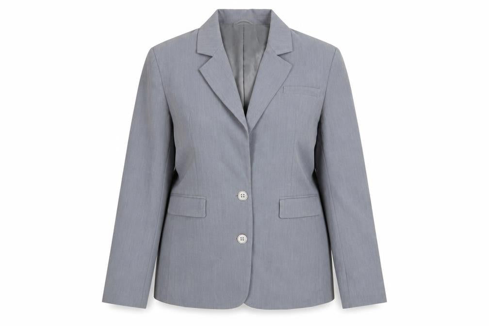 Glamorous Women Grey Two-Button Single-Breasted Blazer UK 8
