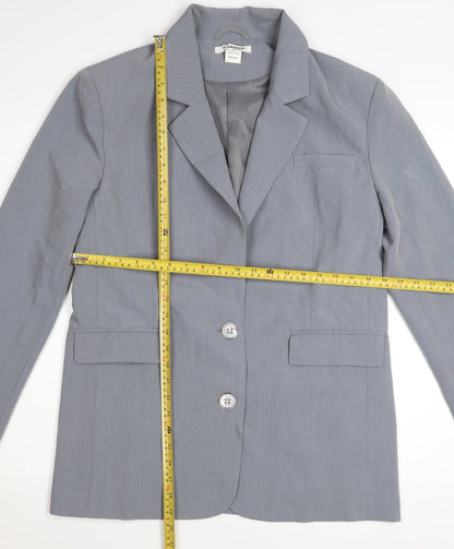 Glamorous Women Grey Two-Button Single-Breasted Blazer UK 8