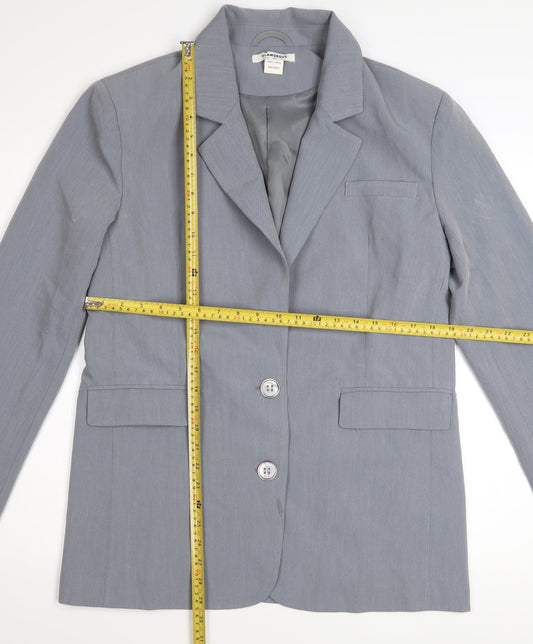 Glamorous Women Grey Two-Button Single-Breasted Blazer UK 8