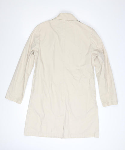 Marks and Spencer Per Una Women's Beige Small Mid-Length Trench Coat