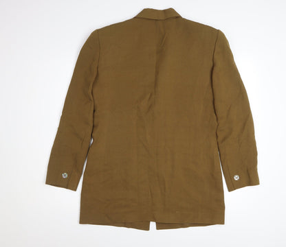 Dana Buchman Women's Brown Shawl Collar Blazer UK 10 Single-Breasted