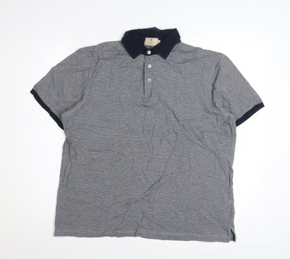 Hackett Mayfair Men's Grey Cotton Polo Shirt XL