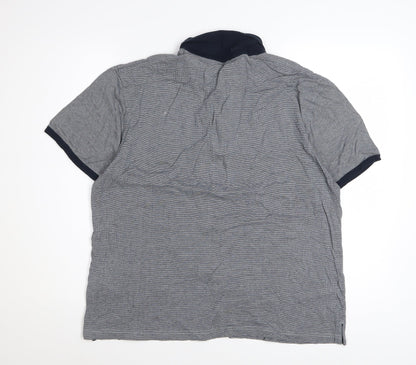 Hackett Mayfair Men's Grey Cotton Polo Shirt XL
