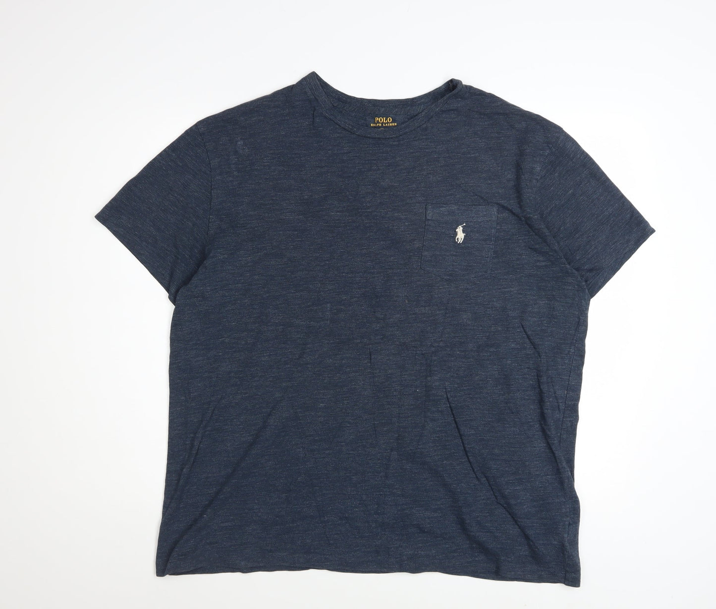 Polo Ralph Lauren Mens Blue Classic Fit Cotton T-Shirt Size L