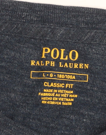 Polo Ralph Lauren Mens Blue Classic Fit Cotton T-Shirt Size L