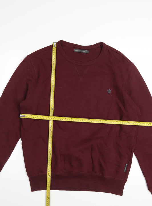 French Connection Men's Red Crew Neck Sweatshirt Size M