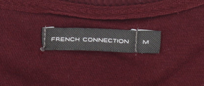 French Connection Men's Red Crew Neck Sweatshirt Size M