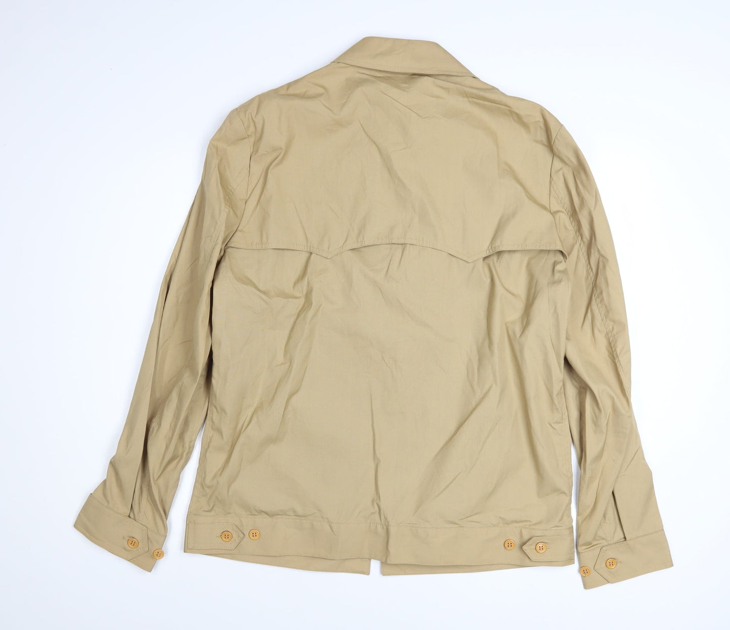 London Fog Men's Beige 44L Classic Lightweight Zip Jacket