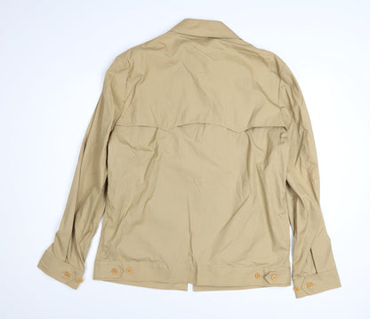 London Fog Men's Beige 44L Classic Lightweight Zip Jacket
