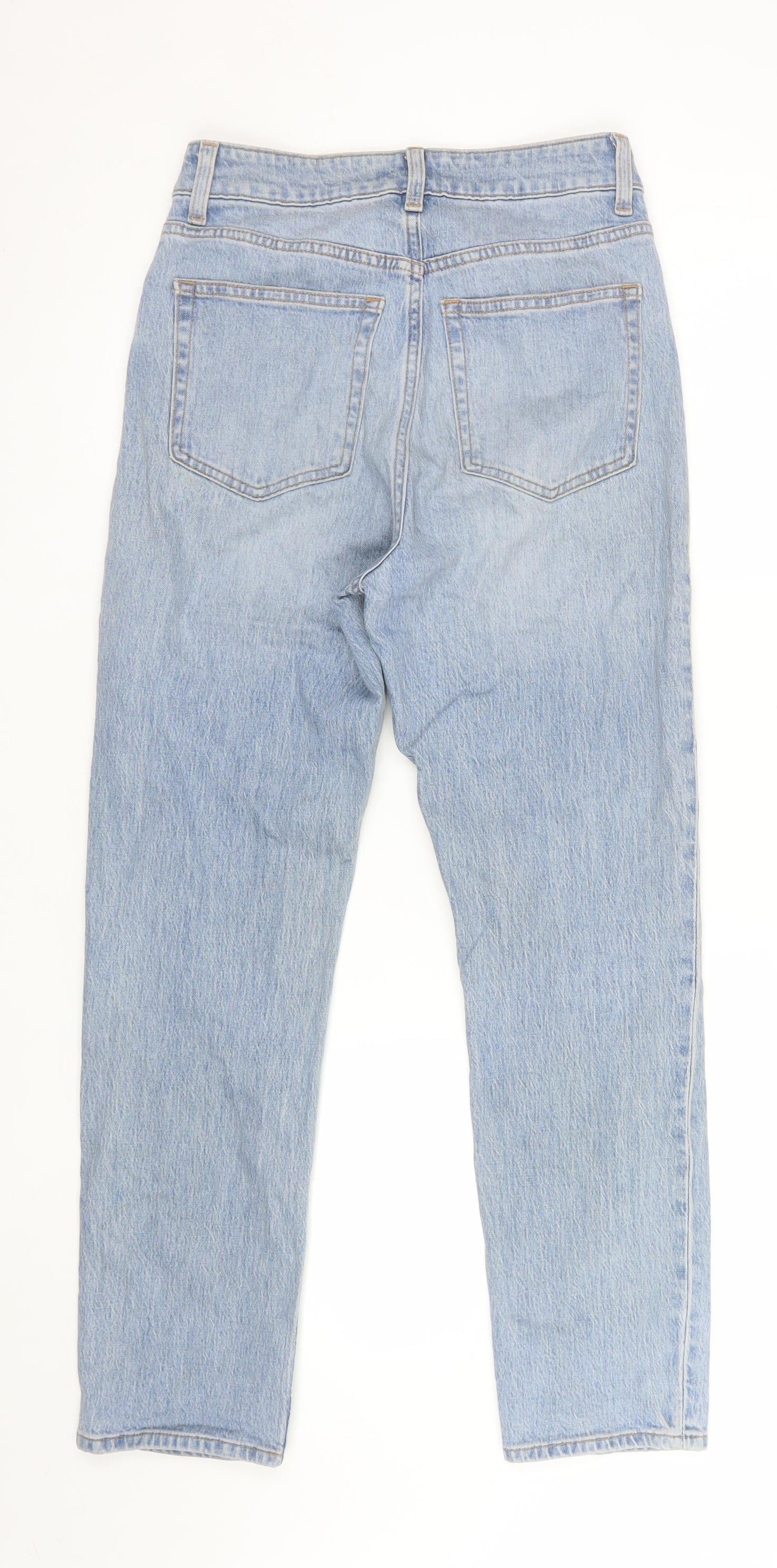 H&M Women’s Blue High Rise Mom Jeans Size 8 Regular Fit