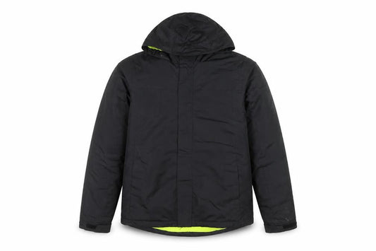 Crivit Men's Black Hooded Puffer Jacket Size 38 Regular Outdoor