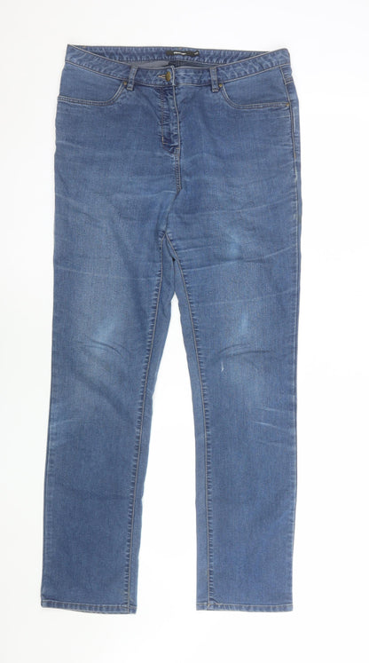 Rohan Women Blue Size 12 Regular Straight Leg Jeans