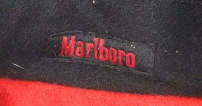 Marlboro Mens Black Wool Zip Jacket S Western Workwear Vintage