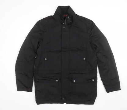 Thomas Nash Men's Black Parka Jacket Size S Water Resistant