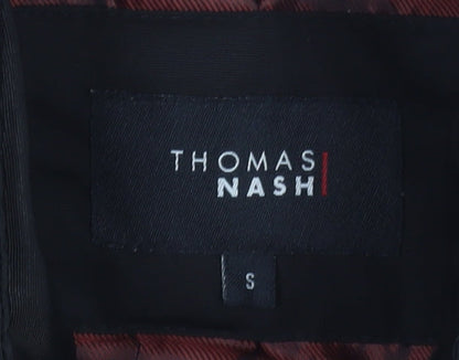 Thomas Nash Men's Black Parka Jacket Size S Water Resistant