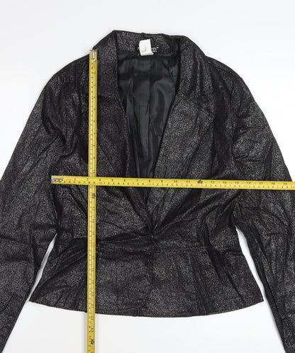 Roommates California Women’s Black L Glitter Blazer Jacket