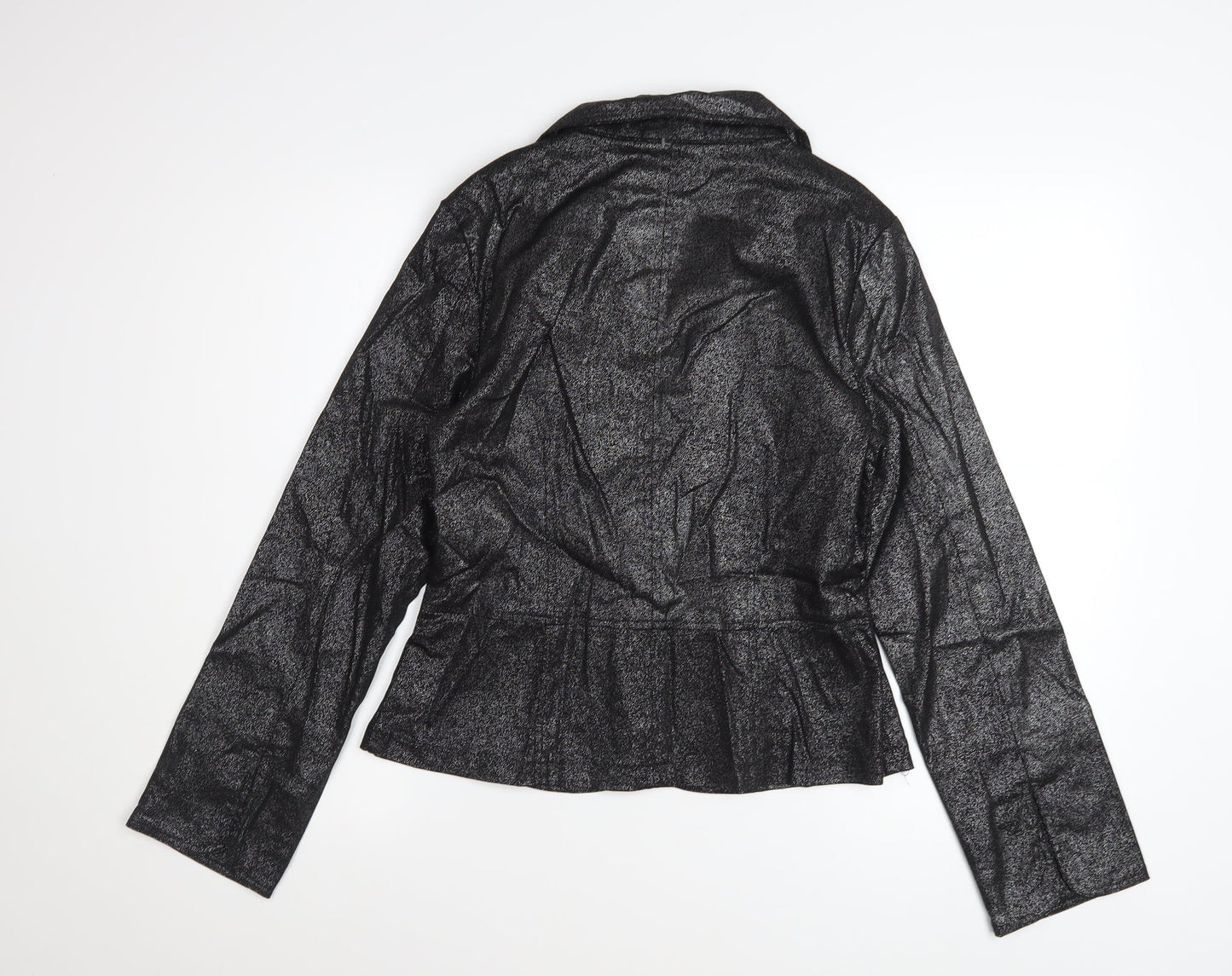 Roommates California Women’s Black L Glitter Blazer Jacket