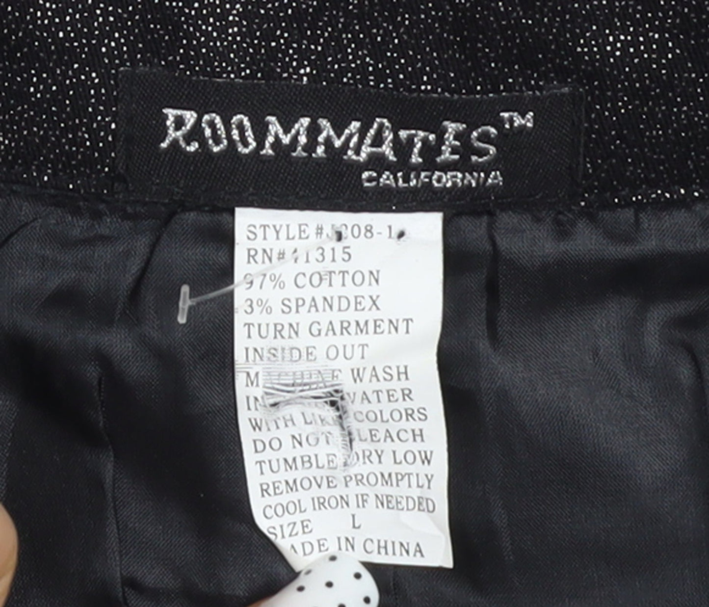 Roommates California Women’s Black L Glitter Blazer Jacket
