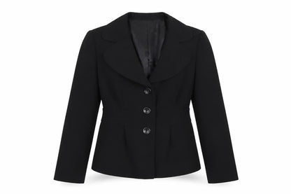 Apt.9 Womens Black Size 8 Tailored Blazer Jacket