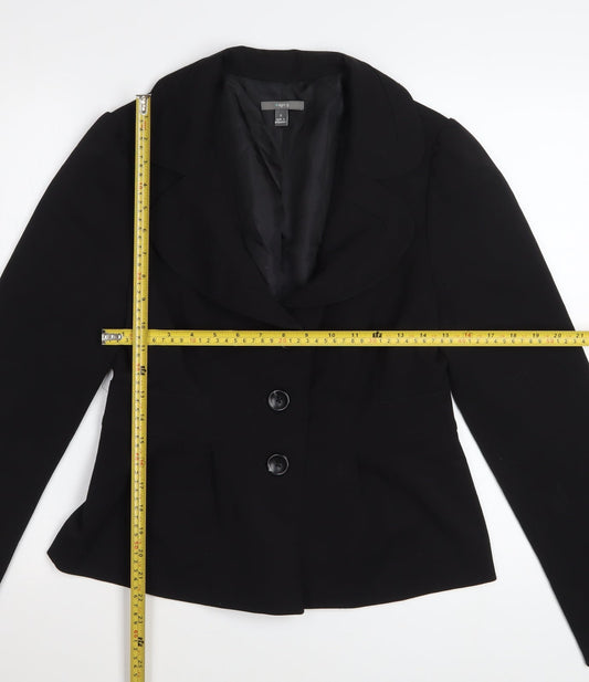 Apt.9 Womens Black Size 8 Tailored Blazer Jacket