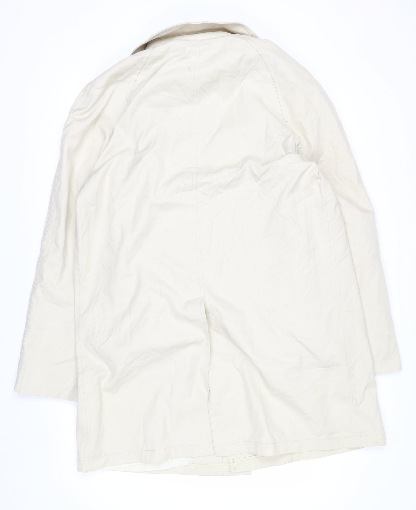 Campus Men's Beige 38 Rain Coat Water Resistant Lined Cotton Outerwear