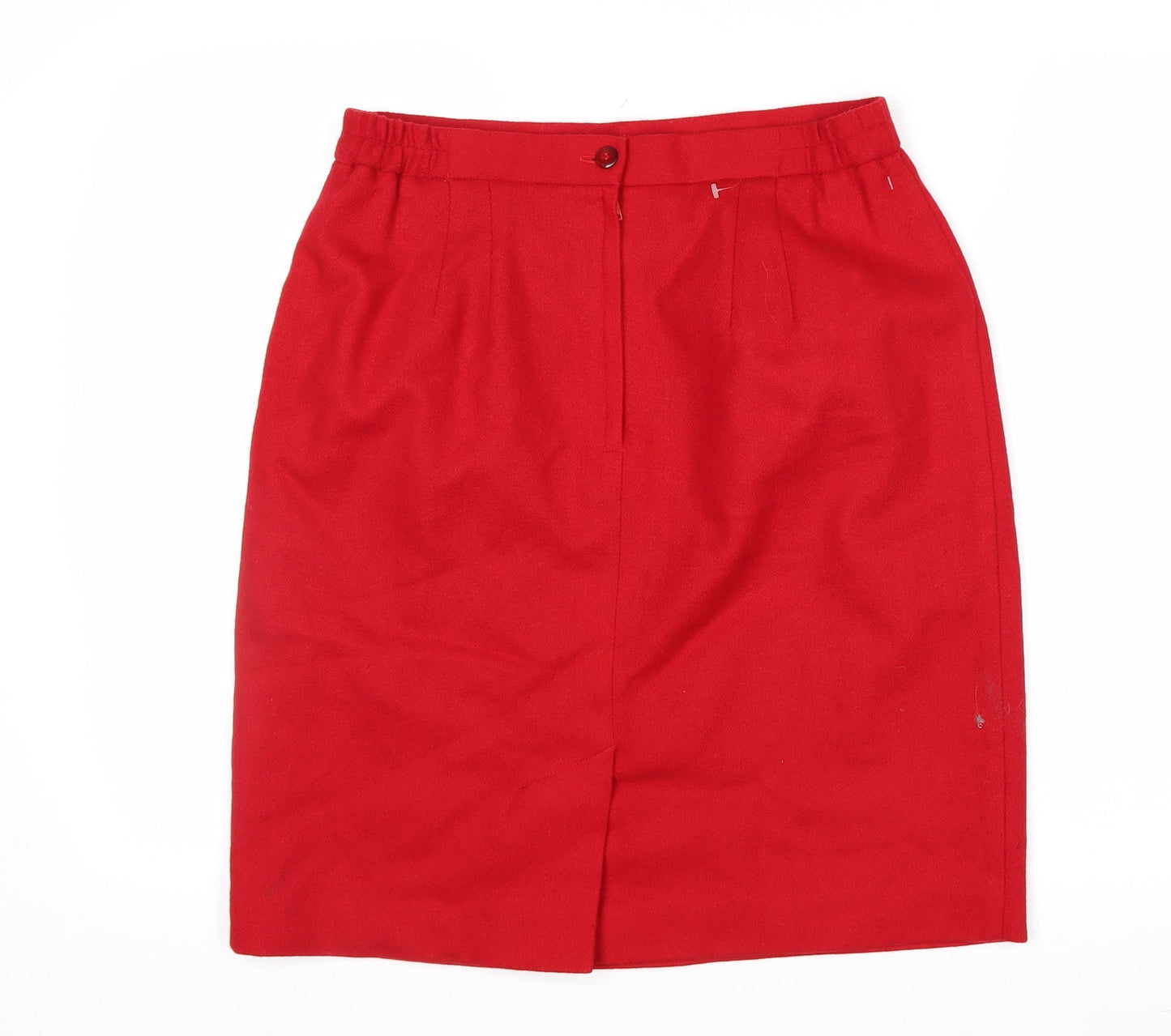 Worthington Women's Red Wool Pencil Skirt Size 12 Petite