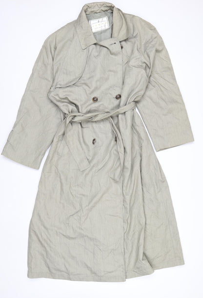 Towne from London Fog Womens Beige Trench Coat Size 8 Belted Classic Style