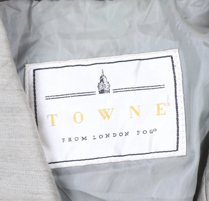 Towne from London Fog Womens Beige Trench Coat Size 8 Belted Classic Style