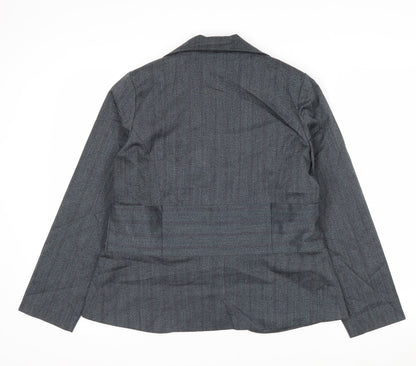 Pantry Bay Petite Women’s Grey Pinstripe Stretch Suit Jacket M