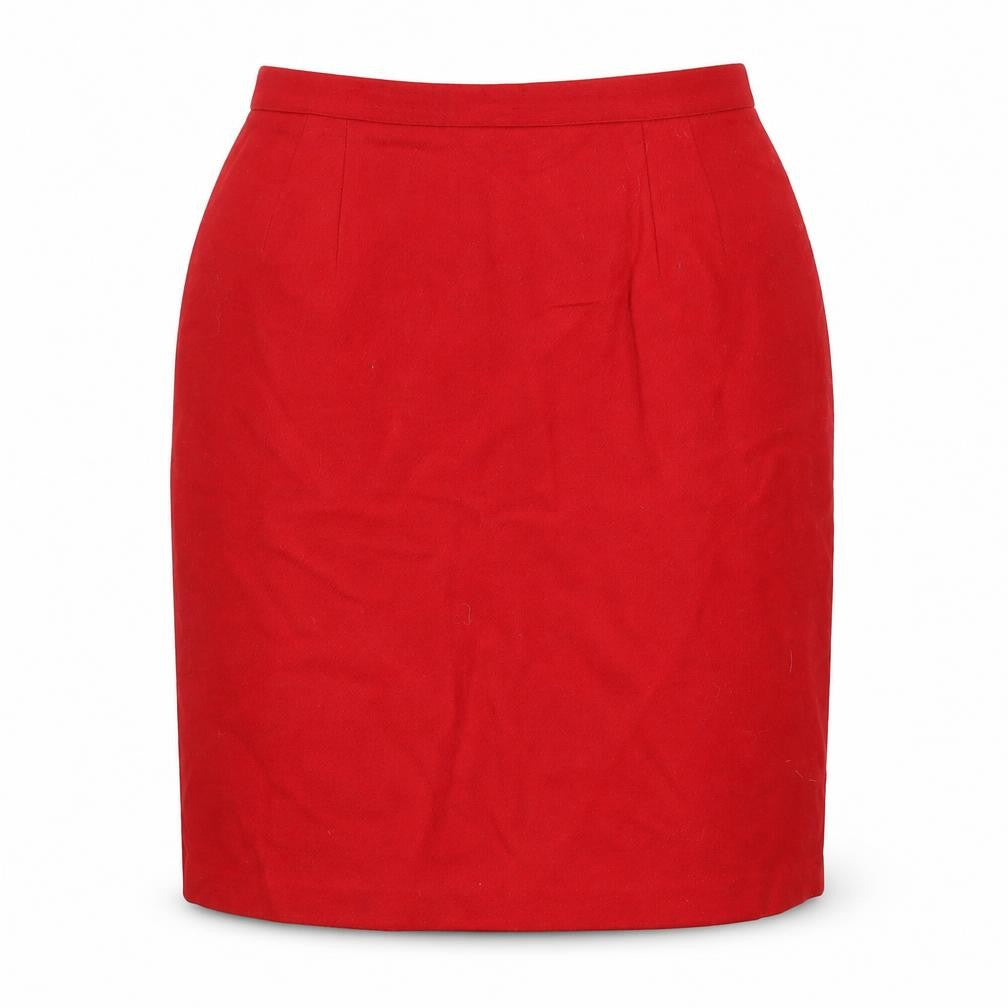 Fundamental Things Women’s Red Wool Knee Length Pencil Skirt Size 12