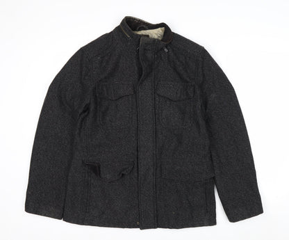 Saint George by Duffer Men’s Grey Wool Tweed Field Jacket Small