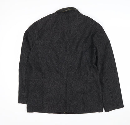 Saint George by Duffer Men’s Grey Wool Tweed Field Jacket Small