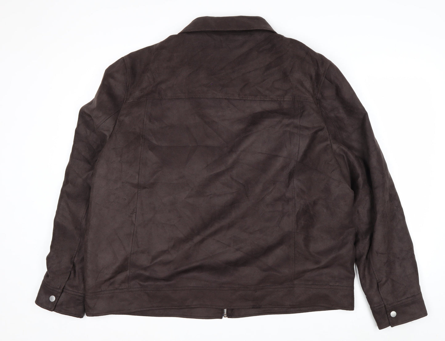Marks and Spencer Men’s Brown Suede Bomber Jacket 2XL