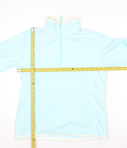 Mountain Warehouse Women Blue Size 12 Fleece Pullover 1/2 Zip Sweatshirt