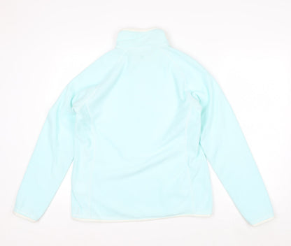 Mountain Warehouse Women Blue Size 12 Fleece Pullover 1/2 Zip Sweatshirt