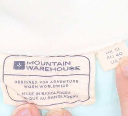 Mountain Warehouse Women Blue Size 12 Fleece Pullover 1/2 Zip Sweatshirt