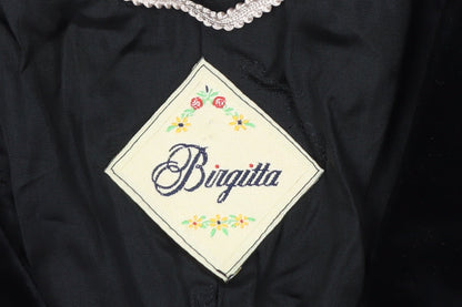 Birgitta Womens Black Velvet Tailored Blazer Size 10 Classic Elegant